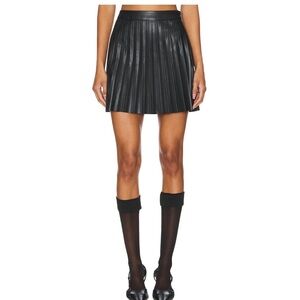Steve Madden Black Leather Skirt Size 0